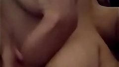 Desi morning Boob squeeze and cuddling