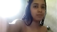 Beautiful Girl Nude Bath for Boy friend