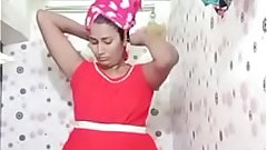 Swathi naidu wearing dress after bath part-2