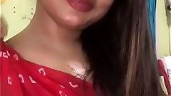 Hot desi indian girl showing her back to me in LIVE CALL