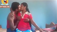 Village couple having sex in front of camera